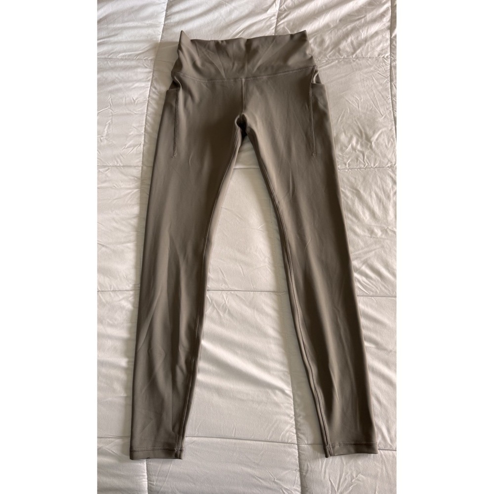 New Lululemon Sz 8 Wunder Train High-Rise Tight W/Pockets 28" Warm Ash Gray